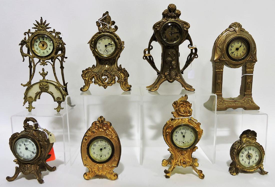 Novelty clock lot of 8, New Haven, (1 of 1)
