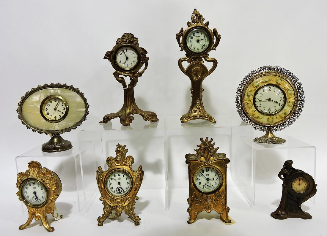 Novelty clock lot of 8, New Haven, (1 of 1)