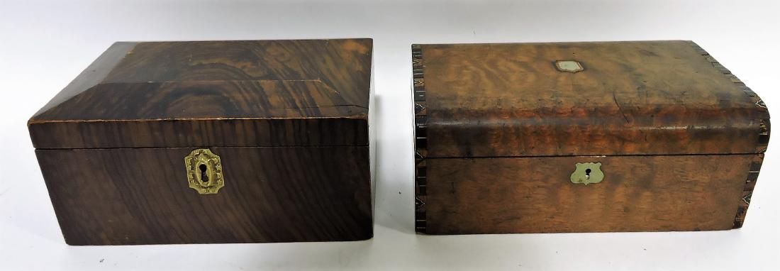 Early wooden box and inlaid lap (1 of 1)