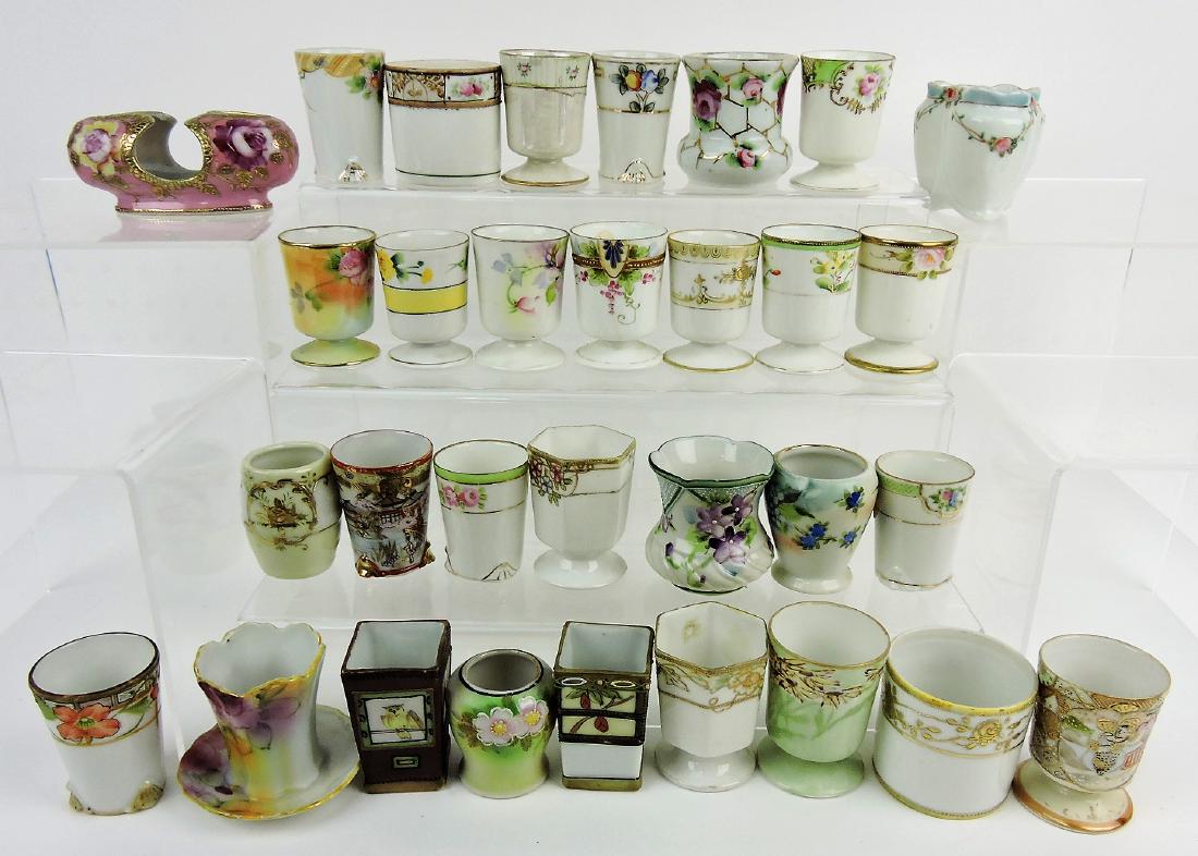 Nippon and Nippon type group of: 31 toothpick holders