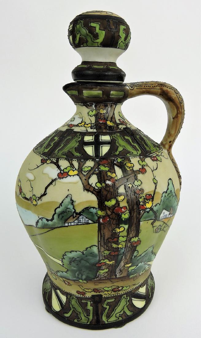 Nippon Woodland wine jug,: 9 1/2"