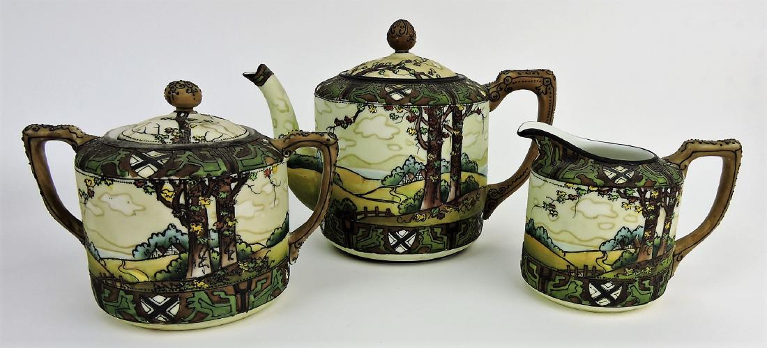 Nippon Woodland three peice: tea set