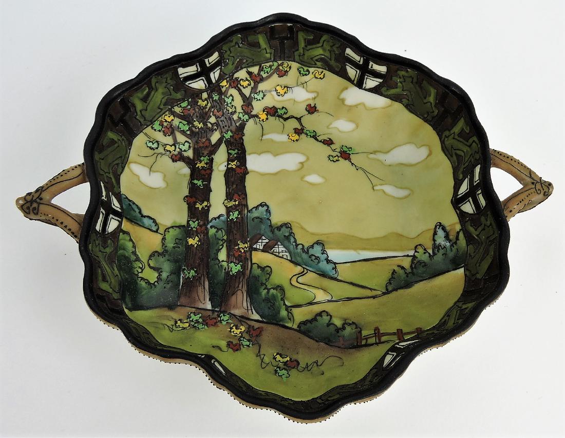 Nippon Woodland two handled 8": bowl