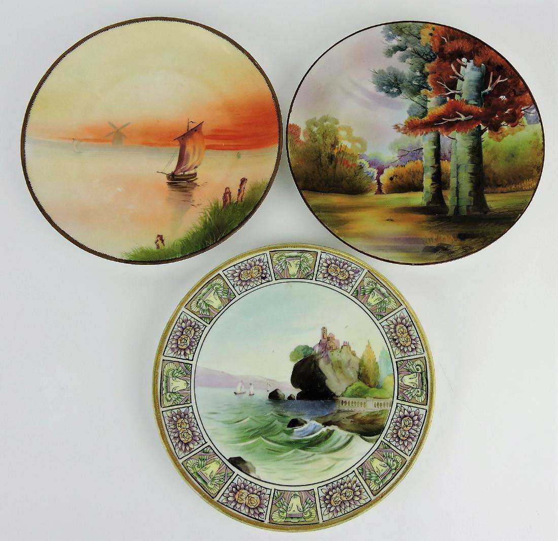 Nippon lot of 3 - 10" scenic: plates