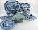 Canton china huge lot of 134 pieces;