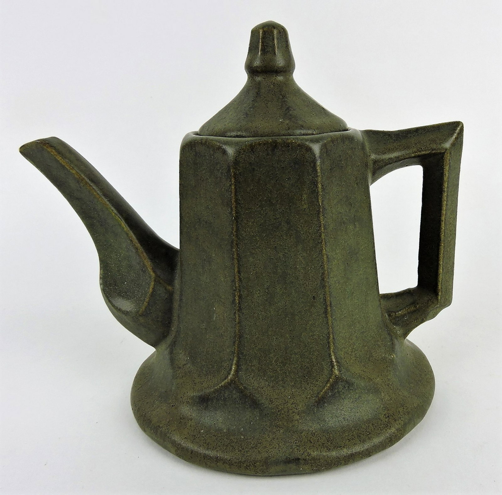 Fulper art pottery Art Deco teapot,: 7"