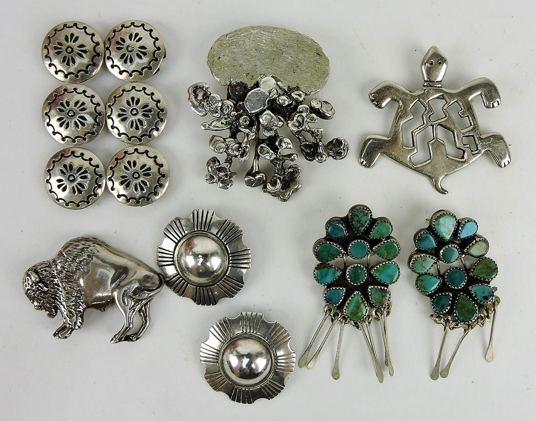 Sterling silver lot of Indian jewelry; (1 of 1)