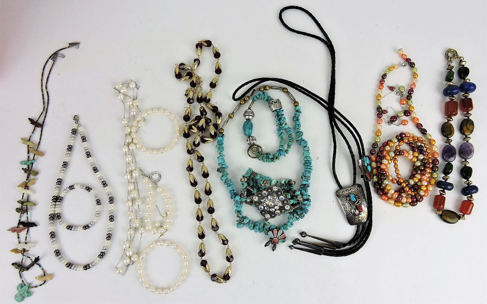 Lot of assorted jewelry, Indian turquoise, (1 of 1)