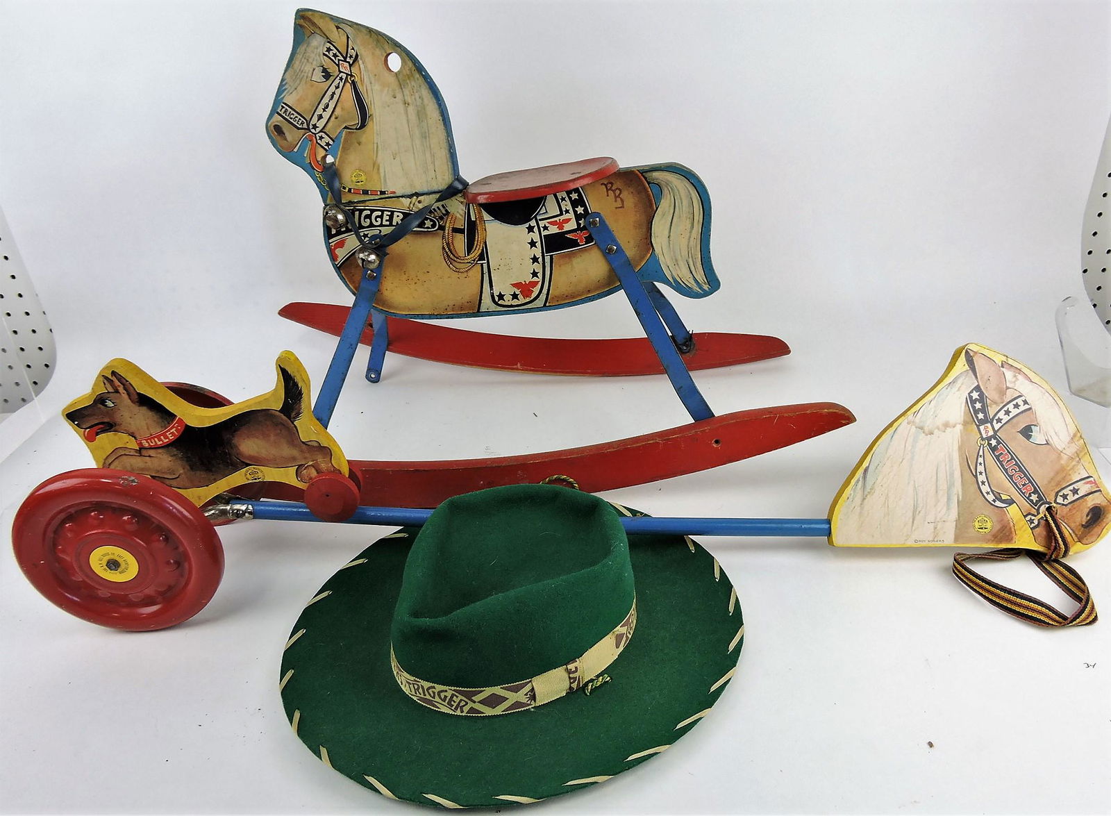 Roy Rogers green felt hat, Trigger