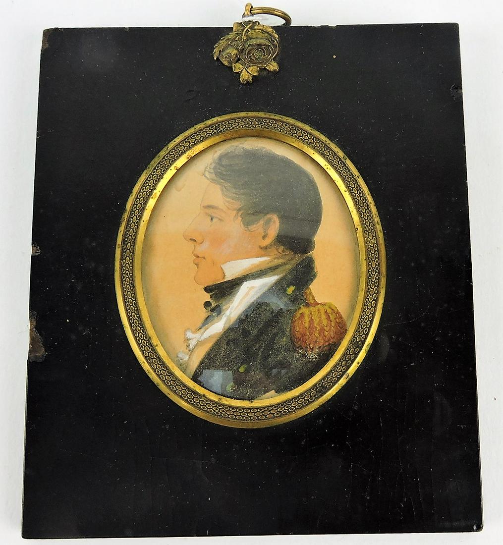 Early watercolor miniature portrait of (1 of 3)