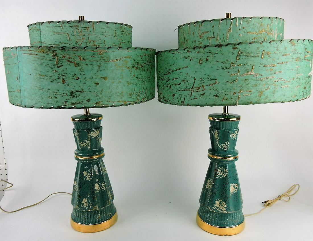 Mid Century Modern pair of ceramic (1 of 1)