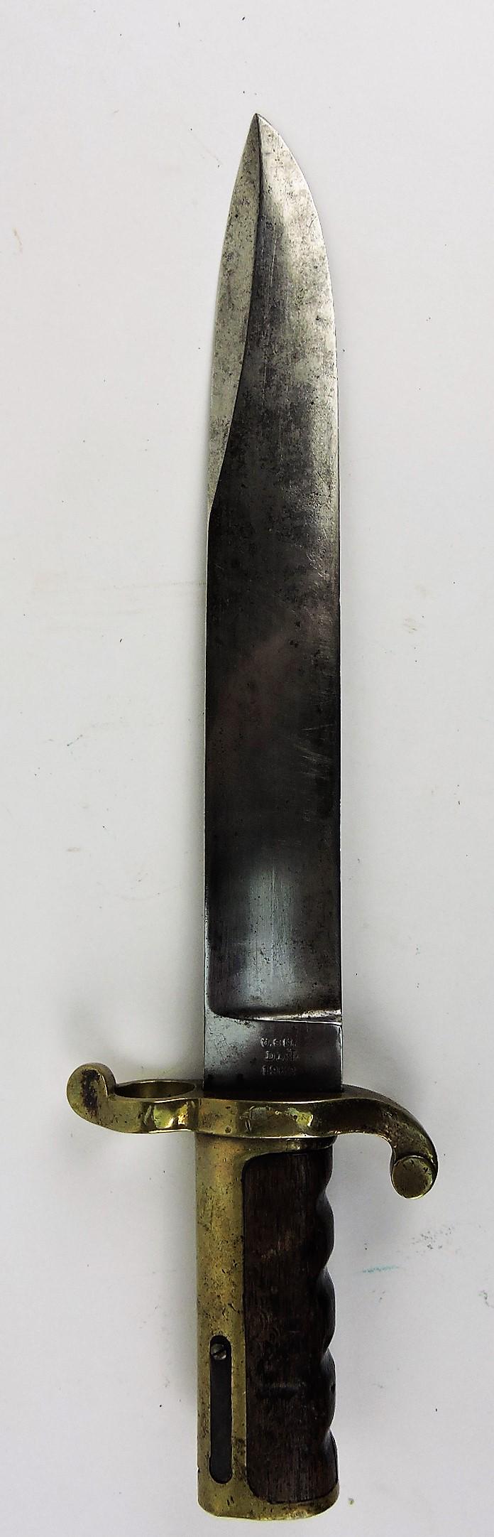 Ames Dahlgren US Navy Civil War: bayonet, 1863, 16 1/2"