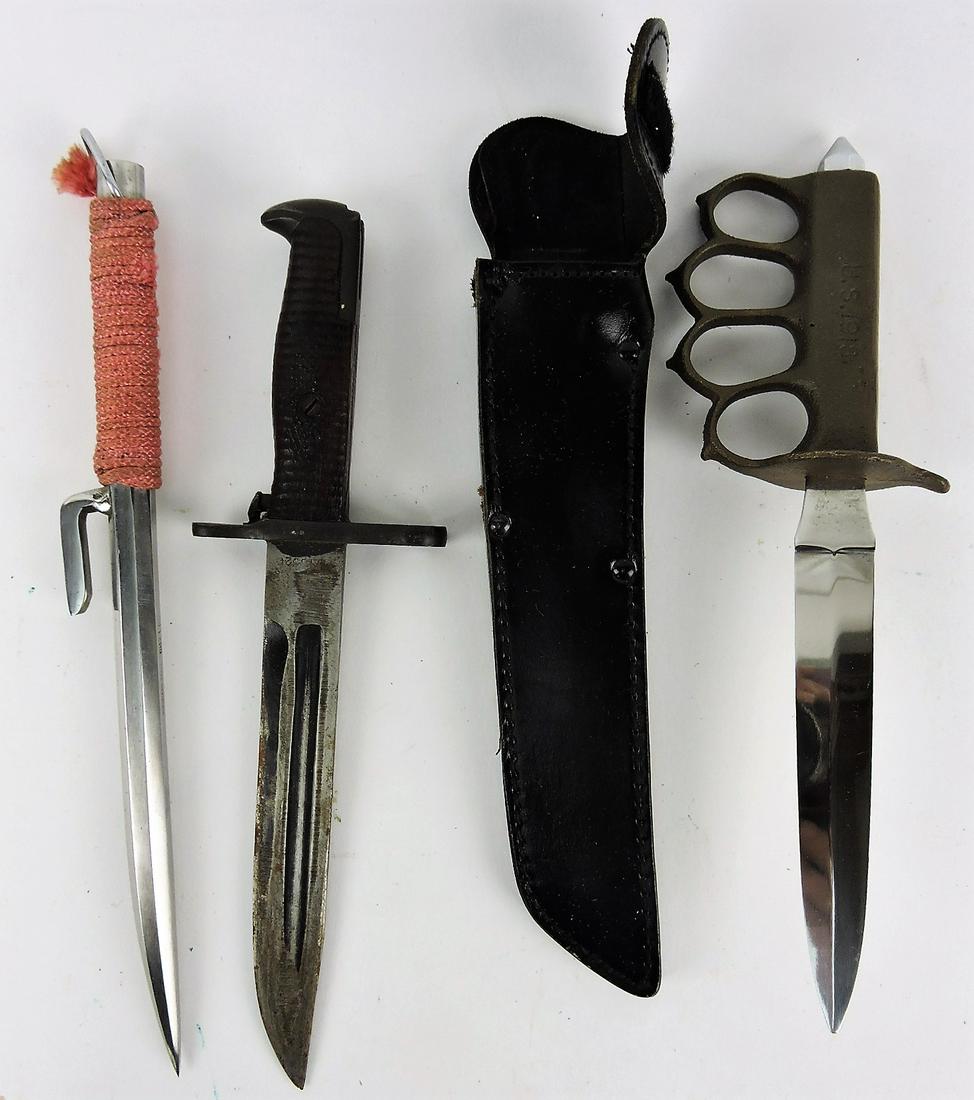 Chrome spike, 1918 bayonet and (1 of 4)