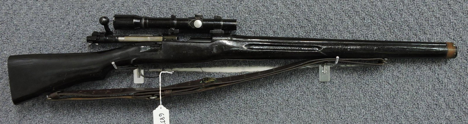 Mauser K98 30.06 cal rifle, modifications,: Falcon scope, missing butt plate Terms and Conditions Stryker Action Firearms will be the FFL dealer in charge of all transfers of firearms. Stryker Action, 4690 S 1200 E, Hudson, IN 46747. Phone 260-