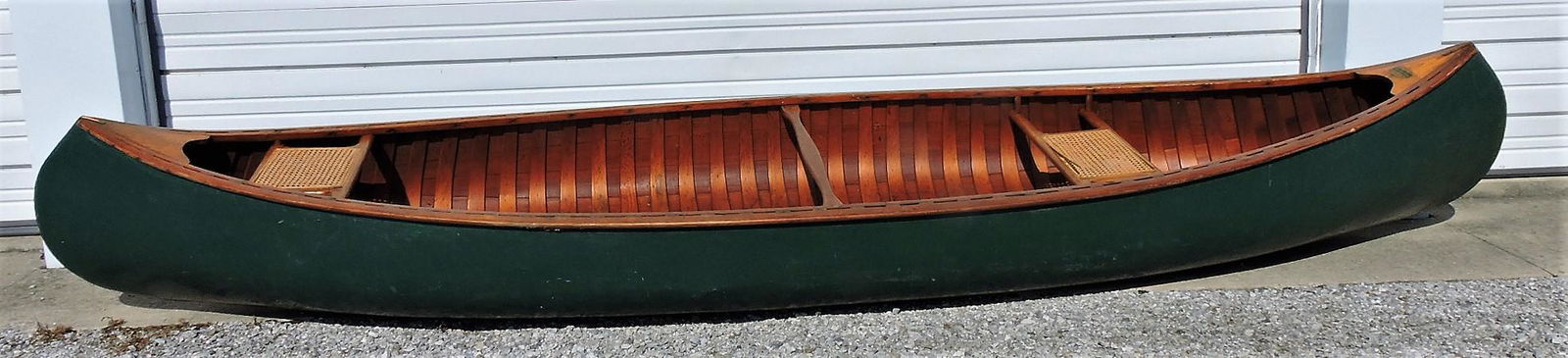 Old Town canoe 13'', 1943, green (1 of 7)