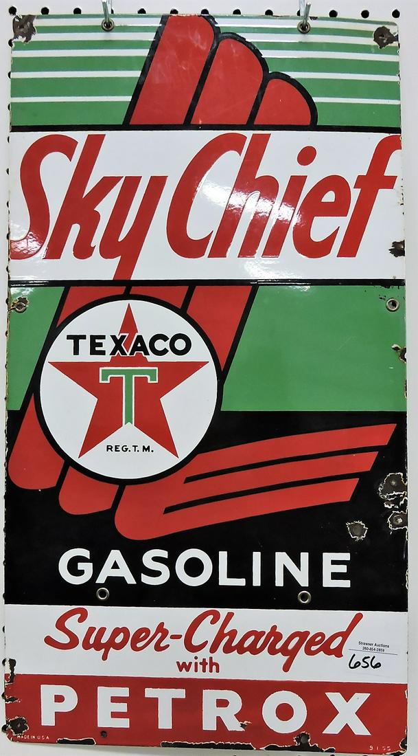 Texaco Skychief porcelain sign, (1 of 1)