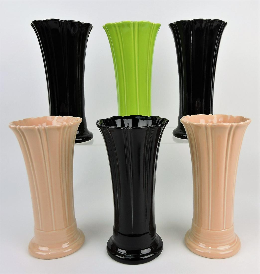Fiesta Post 86 lot of 6 medium: vases