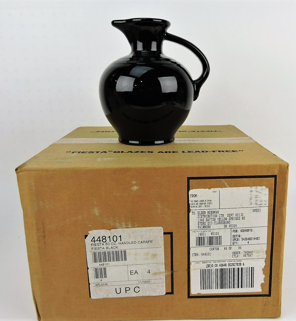Fiesta Post 86 case of 4 black carafes, (1 of 1)