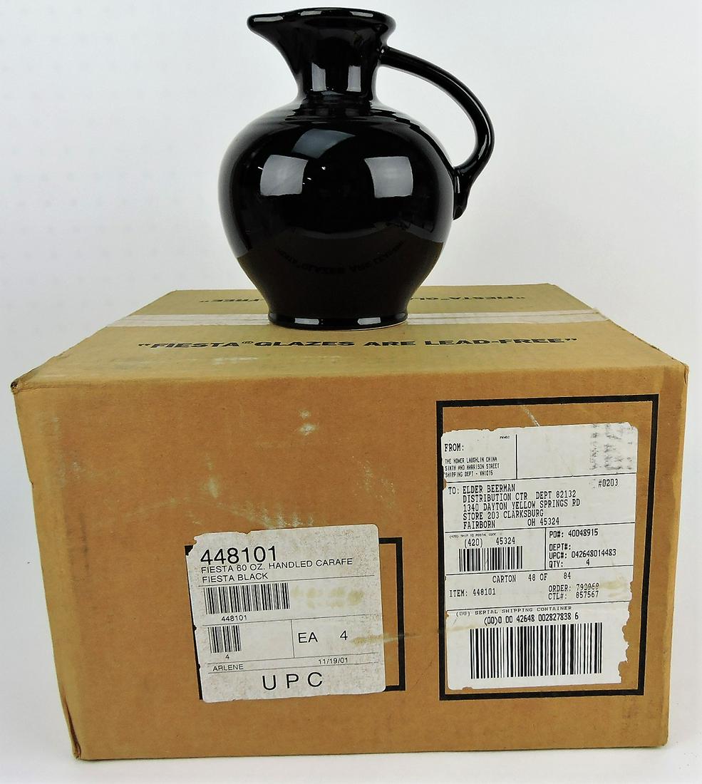 Fiesta Post 86 case of 4 black carafes, (1 of 1)