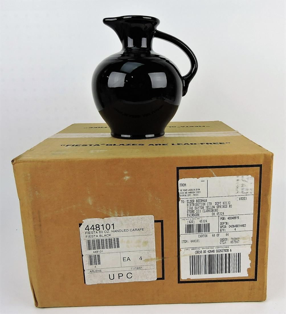 Fiesta Post 86 case of 4 black carafes, (1 of 1)