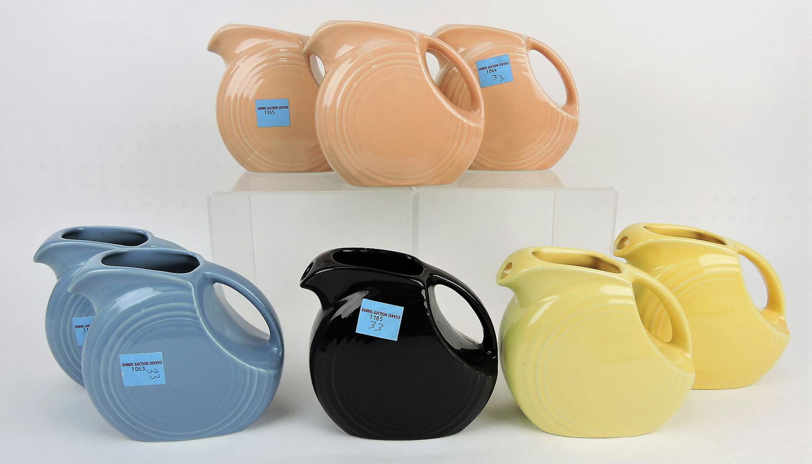 Fiesta Post 86 lot of 8 juice pitchers (1 of 1)