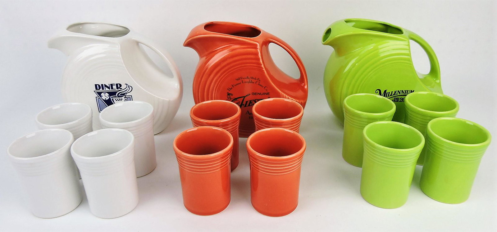 Fiesta Post 86 lot of 3 - 5 piece: beverage sets