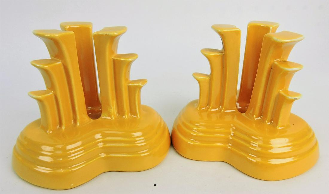 Fiesta tripod candle holder, pair, (1 of 1)