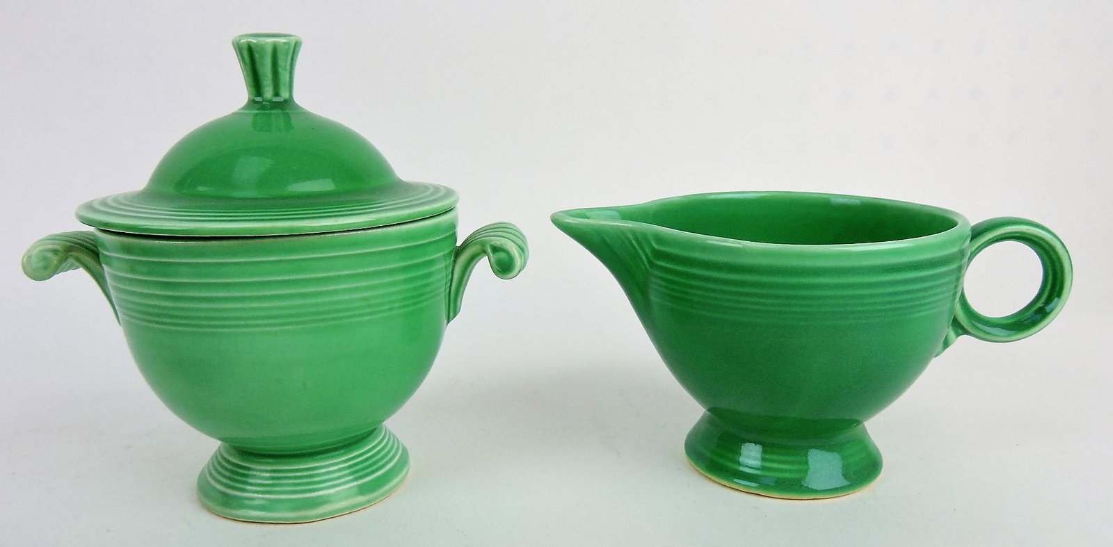 Fiesta cream & sugar, green: .