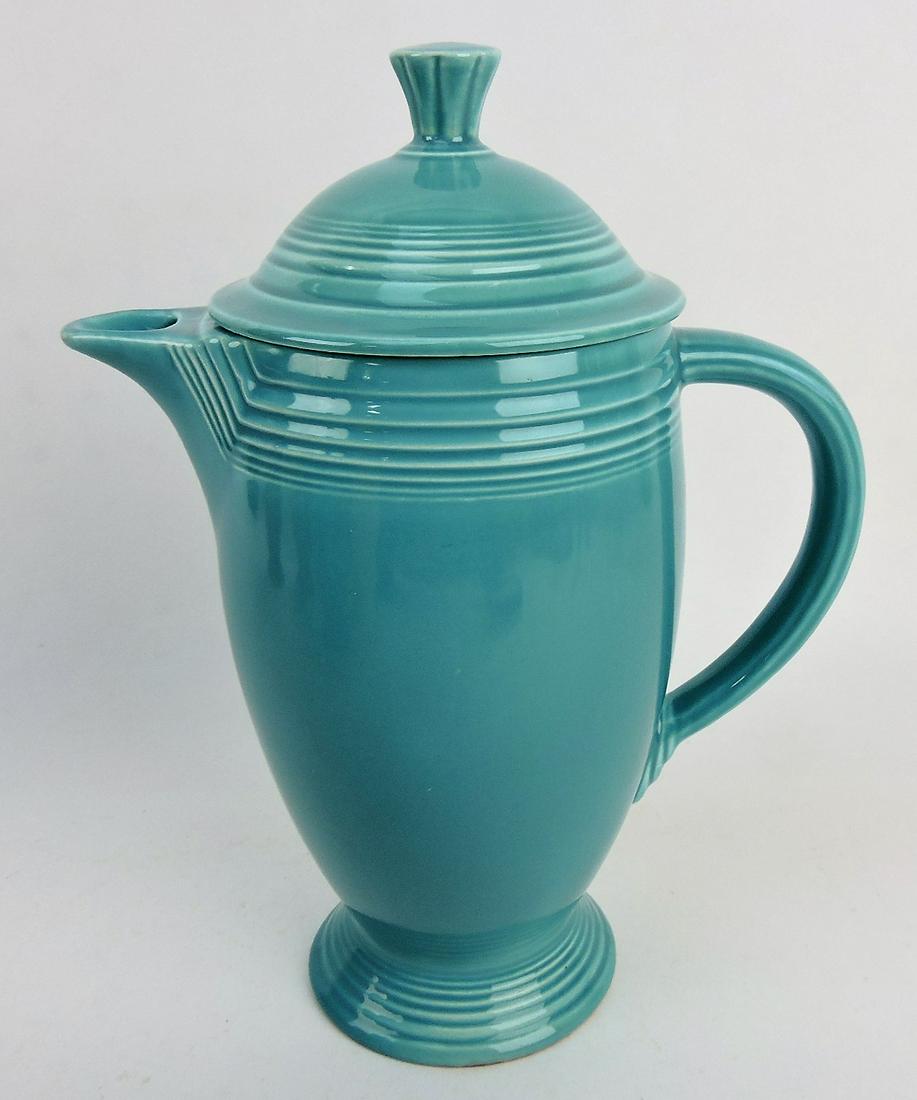 Fiesta coffee pot, turquoise (1 of 1)