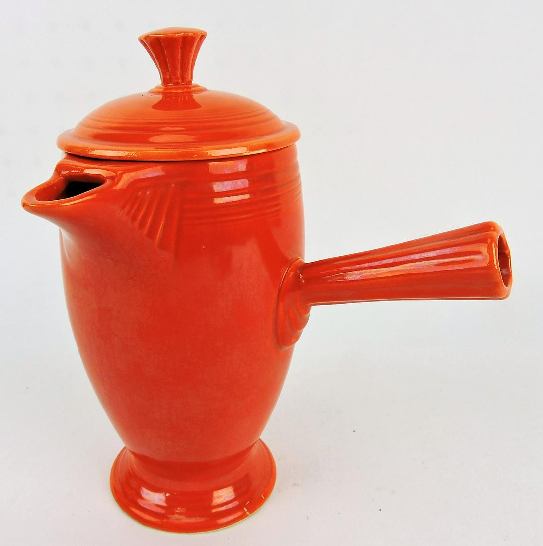 Fiesta demitasse coffee pot, red, (1 of 1)