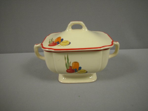 Fiesta Mexicana covered sugar with lid