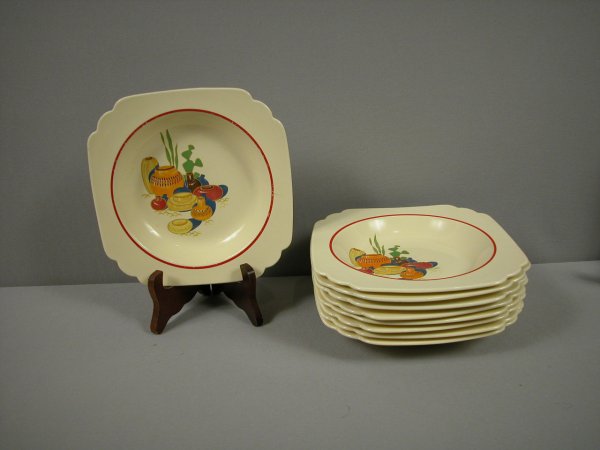 Fiesta Mexicana set of 9 deep plates