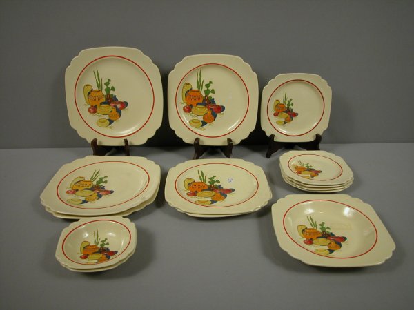 Fiesta Mexicana group - 3-9 1/2" plates, 3-9" 