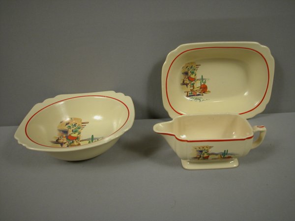Fiesta Hacienda group - 8 1/2" nappy, oval bak