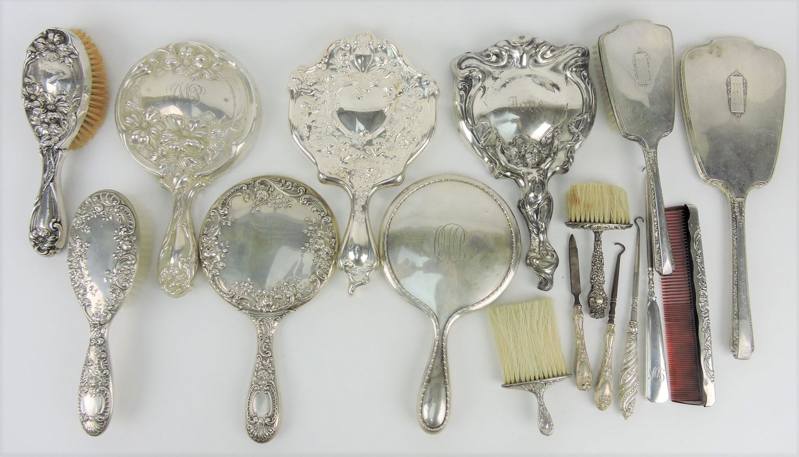 Sterling silver and silver plate lot (1 of 3)