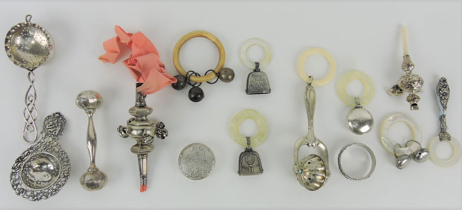 Sterling silver and silver plate lot of baby (1 of 1)