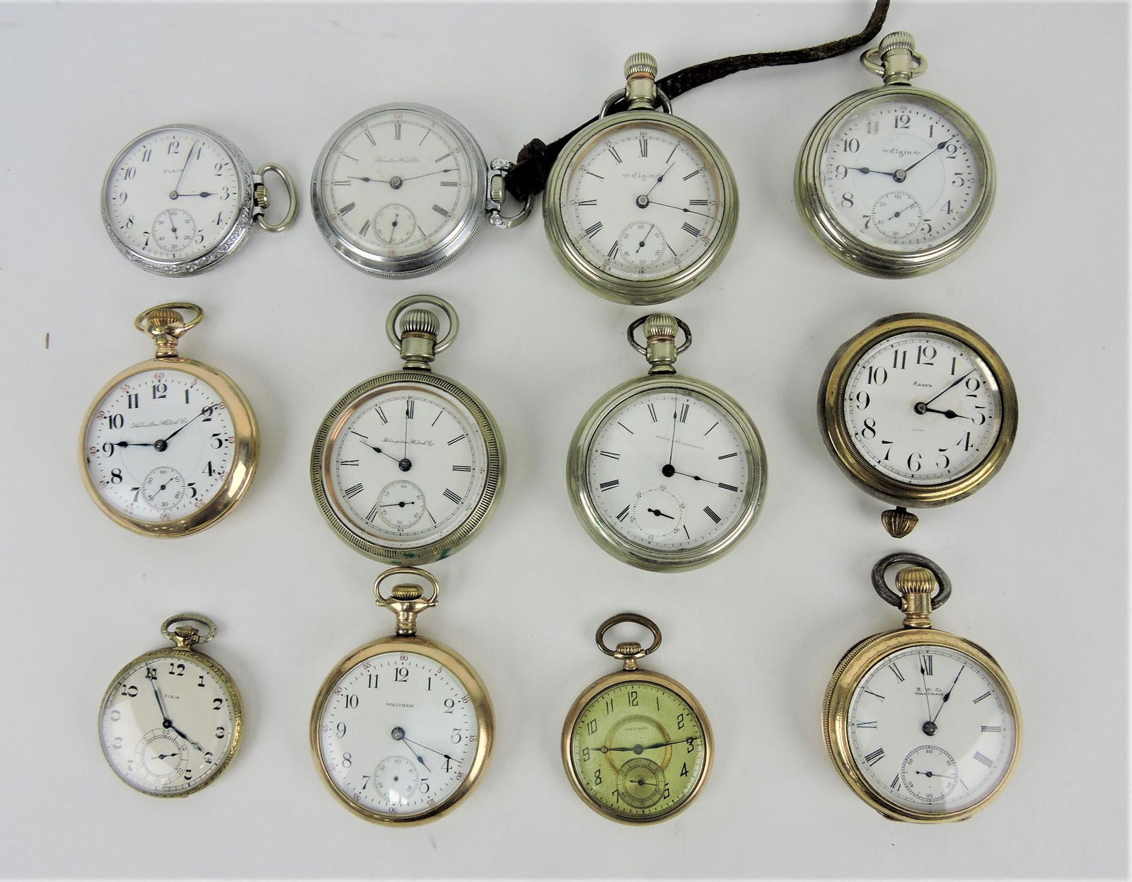 Pocket watch lot of 12 open face (1 of 1)
