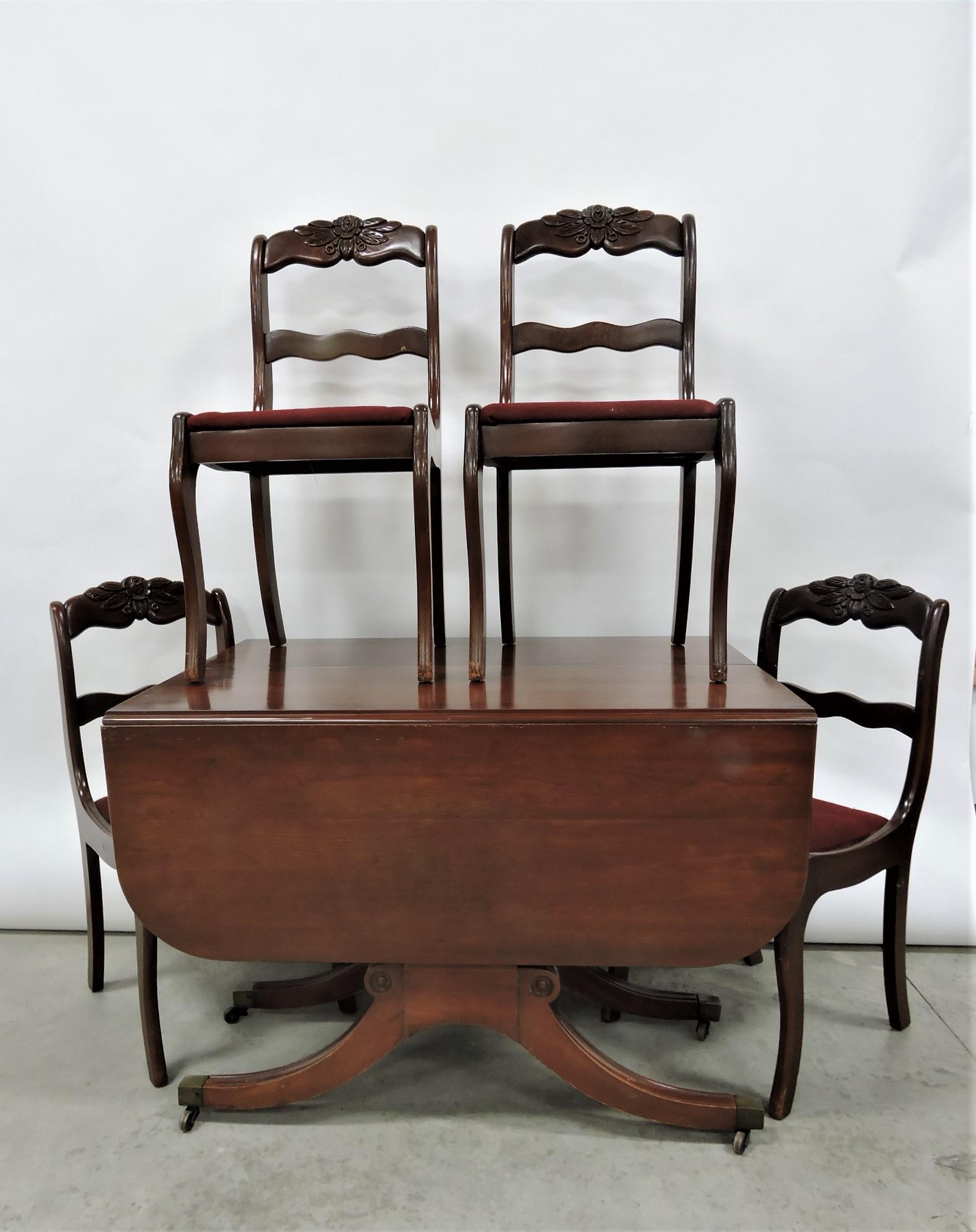 Willett cherry Duncan Phyfe drop leaf (1 of 4)