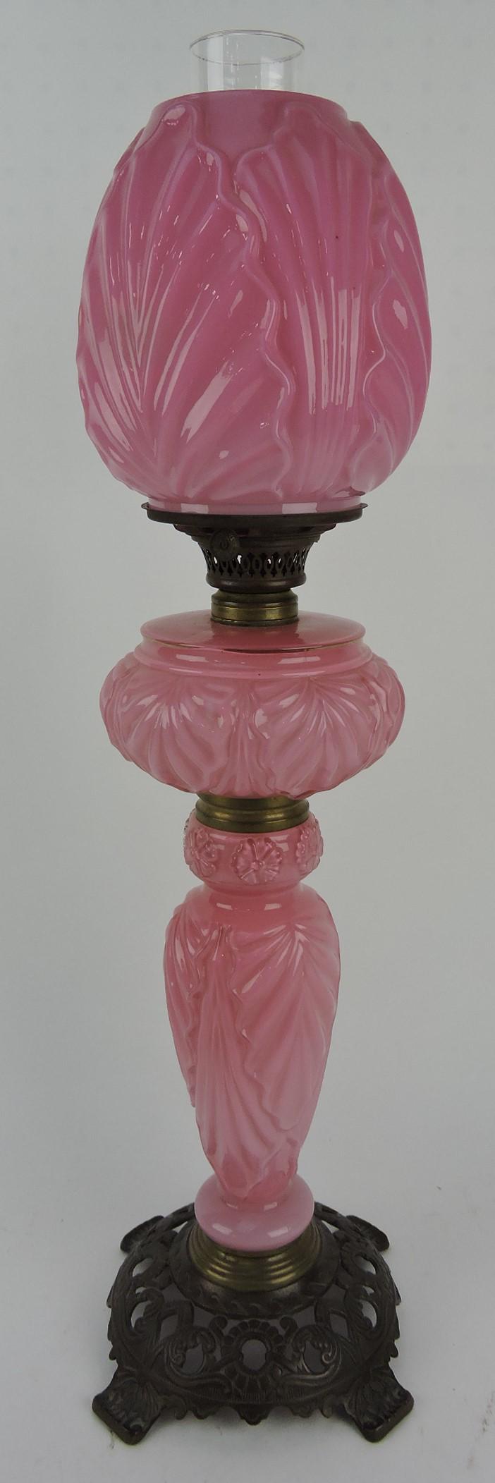 Pink cased glass leaf mold Victorian Jan 17, 2020 Strawser Auction