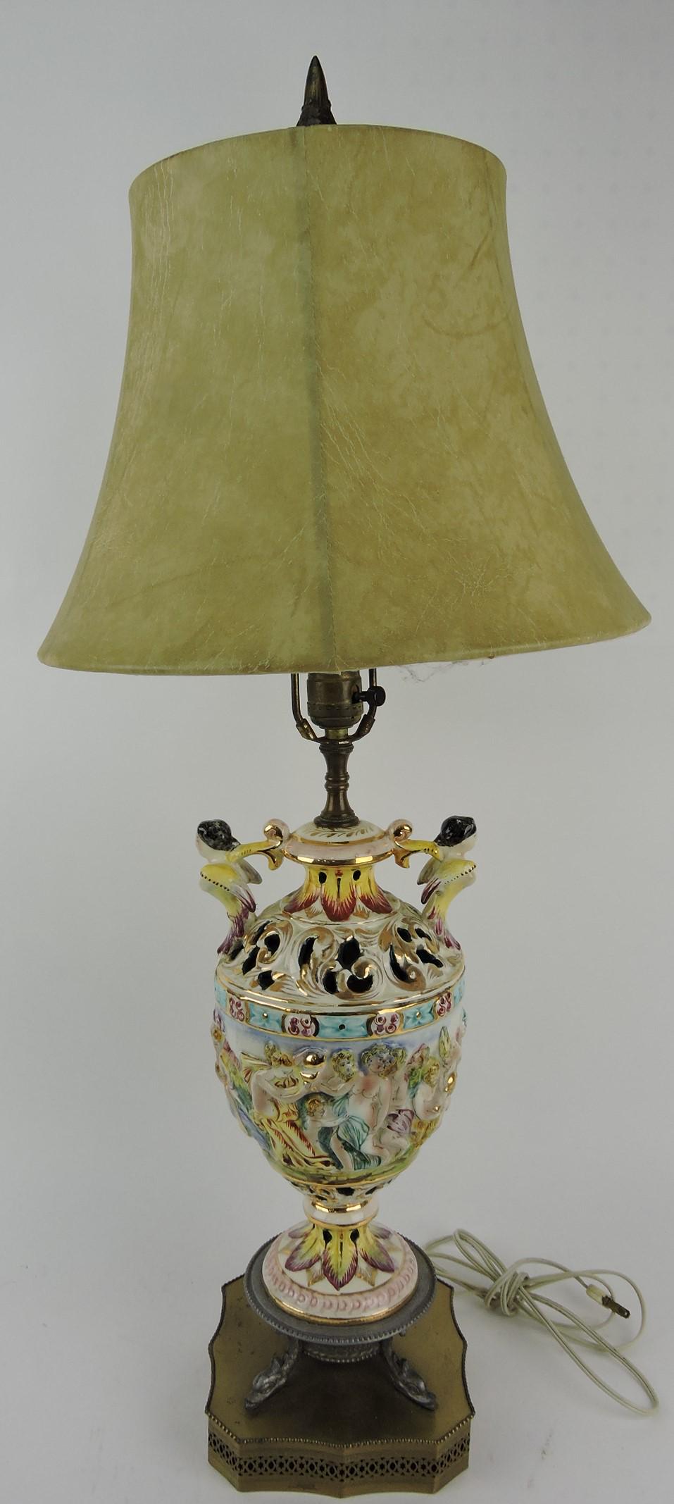 Capodimonte table lamp Jan 17, 2020 Strawser Auction Group in IN