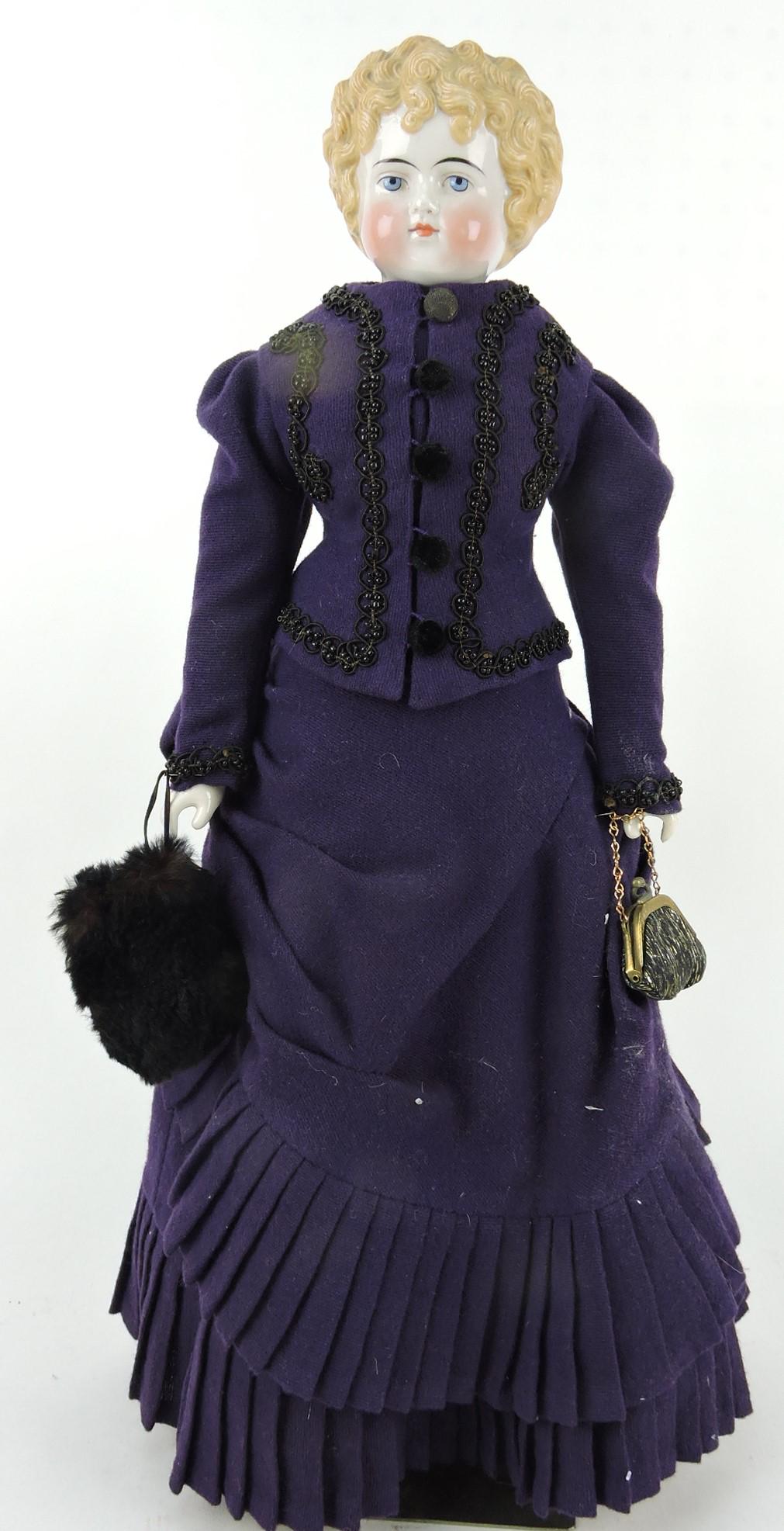 German blond china head doll, 22" (1 of 1)