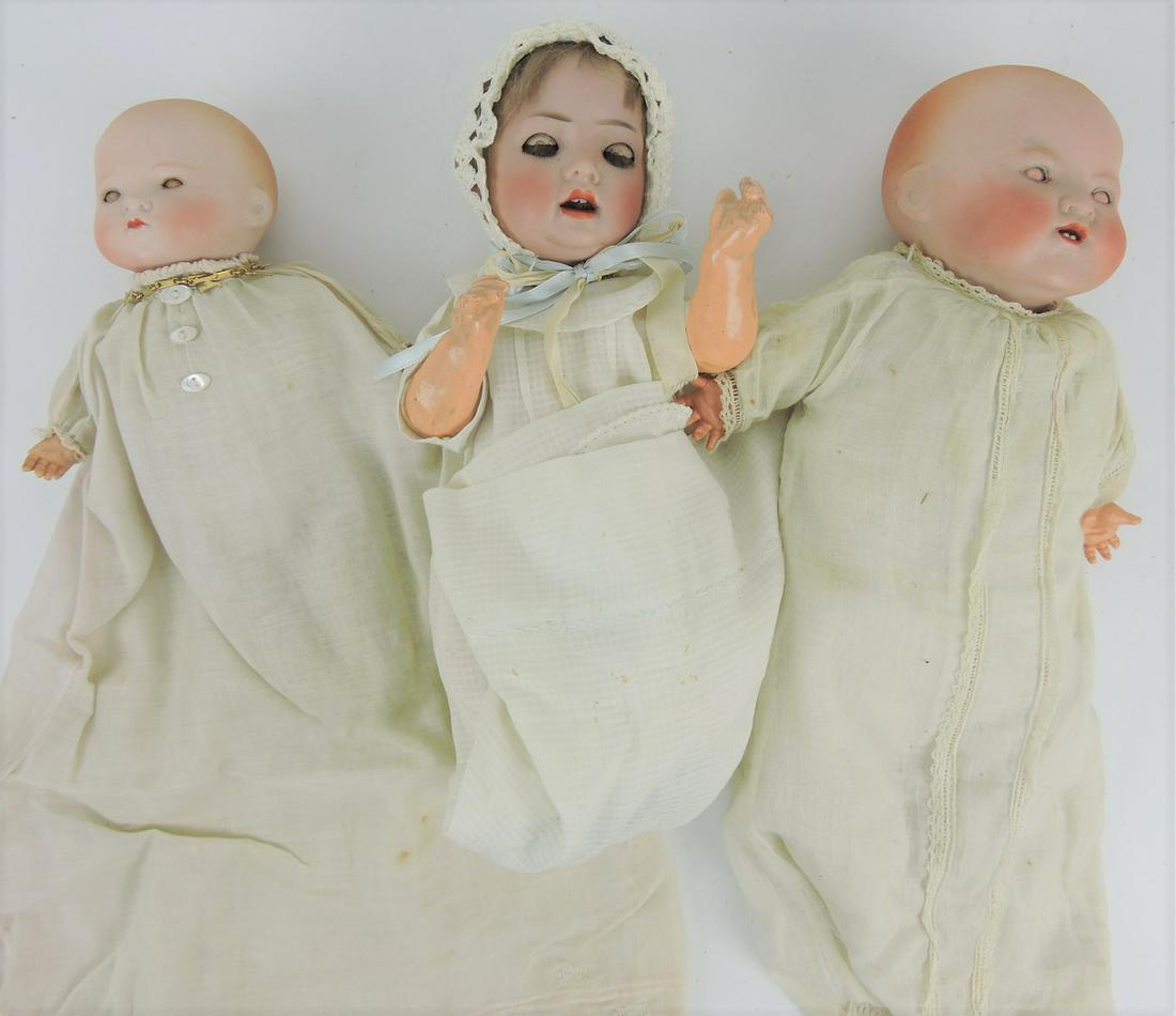 German bisque head baby doll lot (1 of 1)