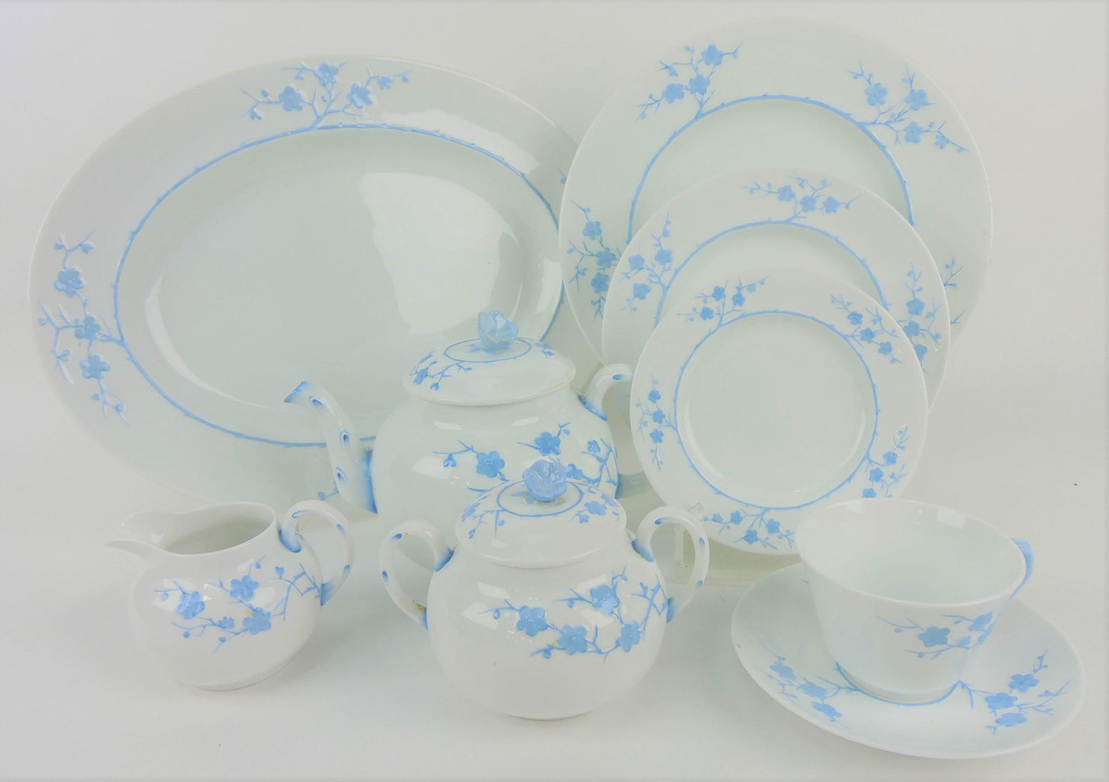Copeland Spode "Geisha" light blue (1 of 3)
