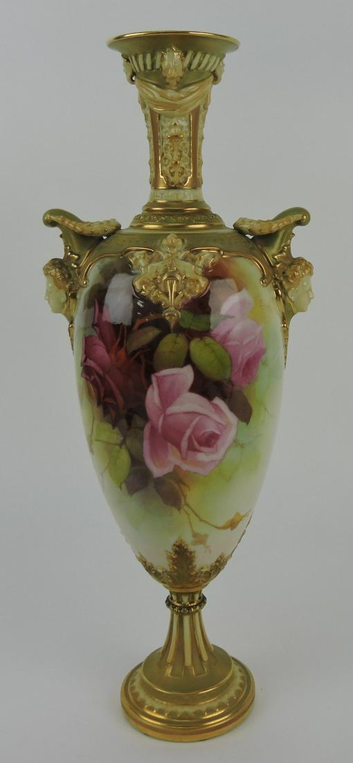 Royal Worcester porcelain vase with (1 of 2)