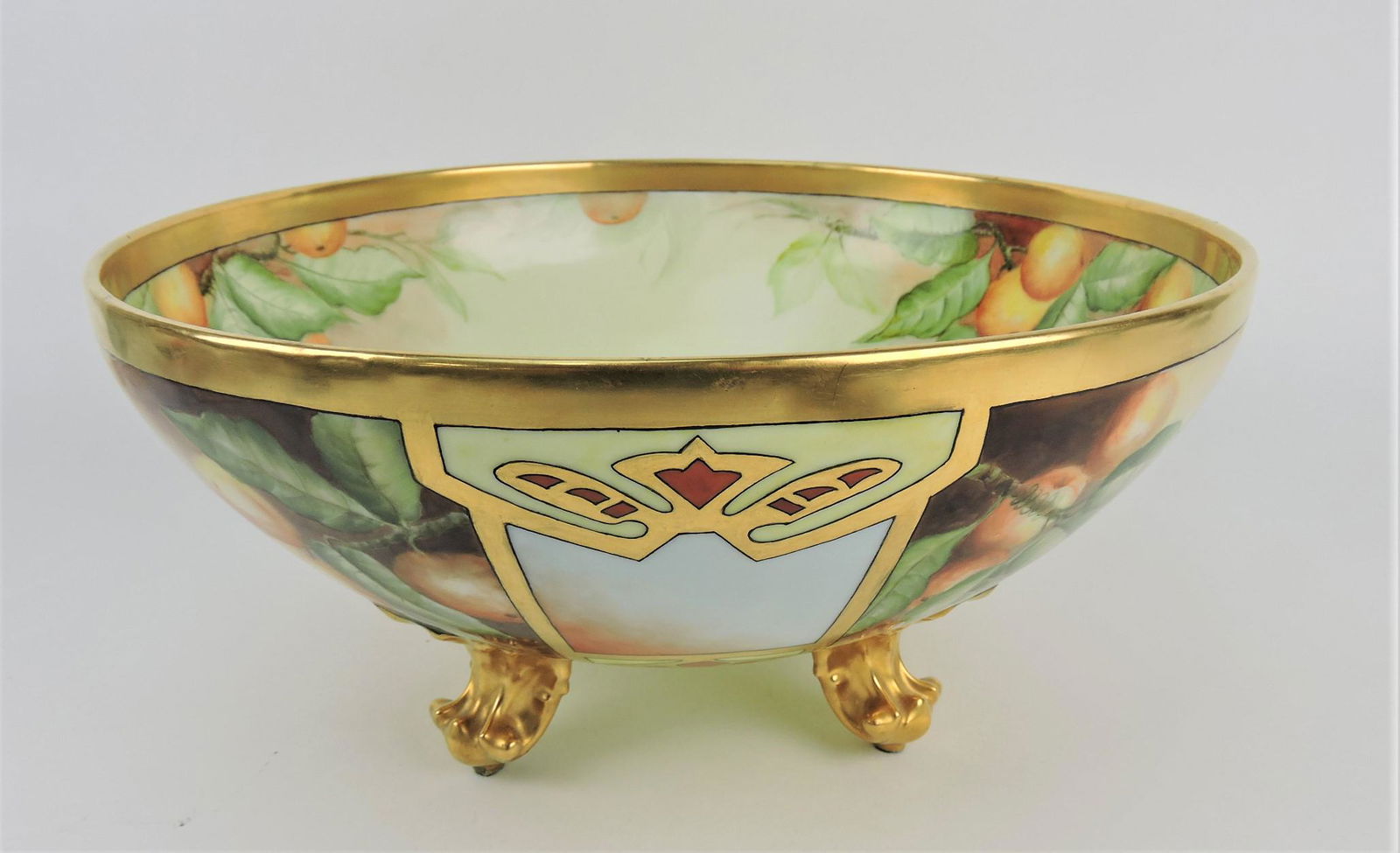 Limoges large hand painted punch (1 of 3)
