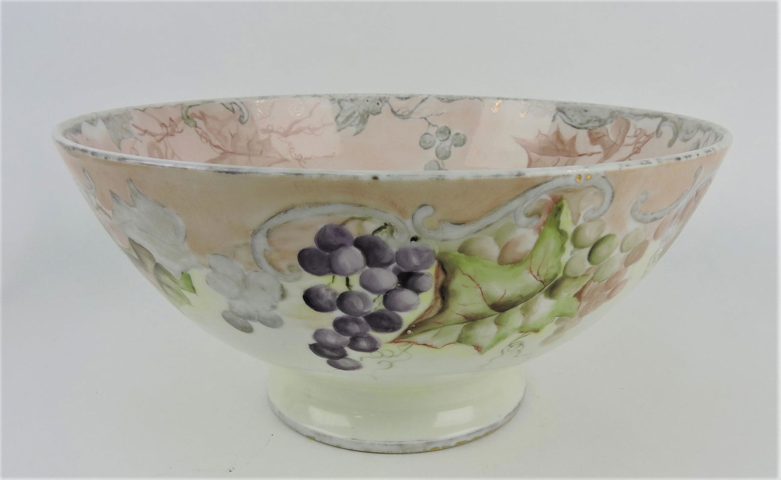 Limoges large hand painted punch (1 of 2)