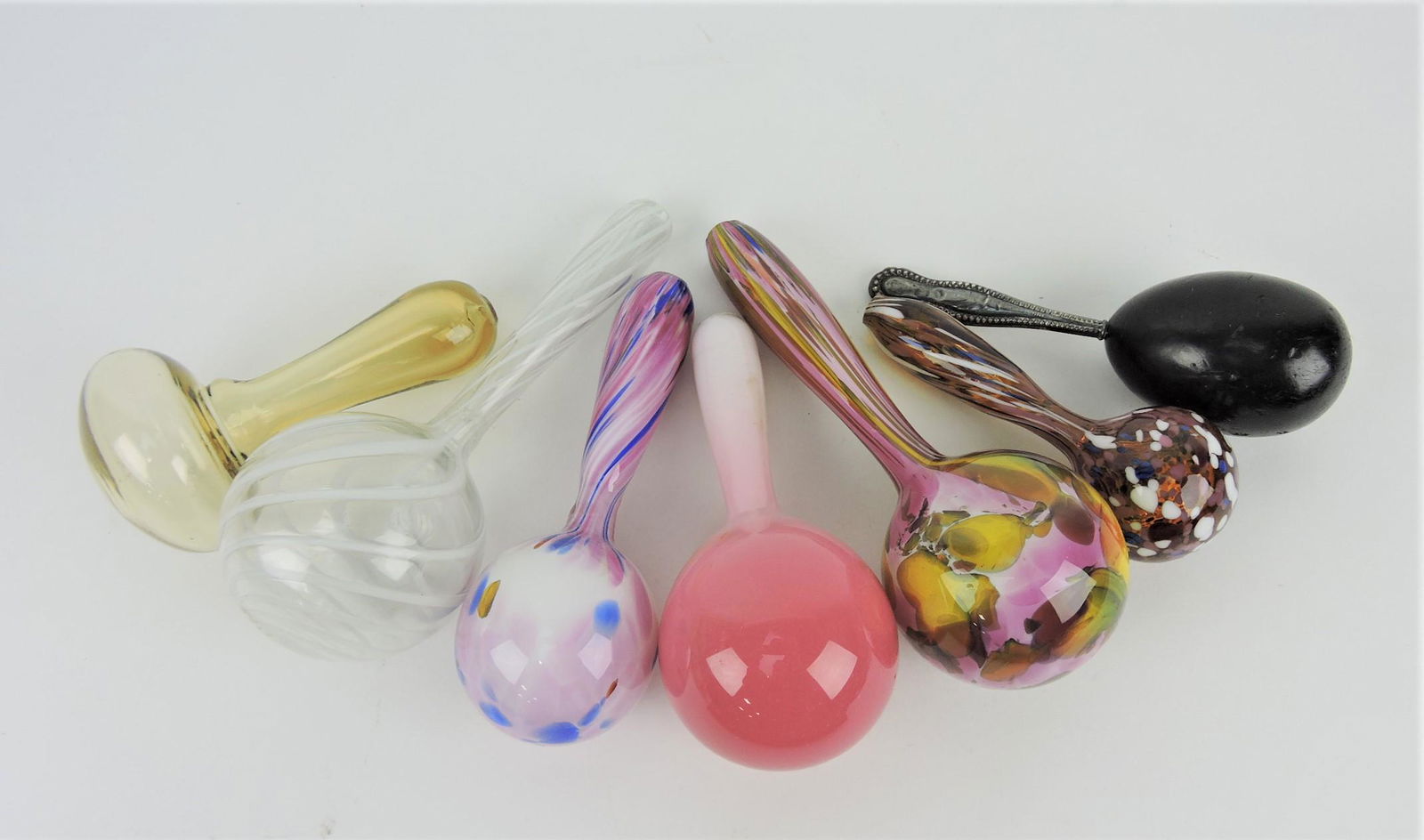 Sock darner ot of 7 - 6 art glass and one (1 of 1)