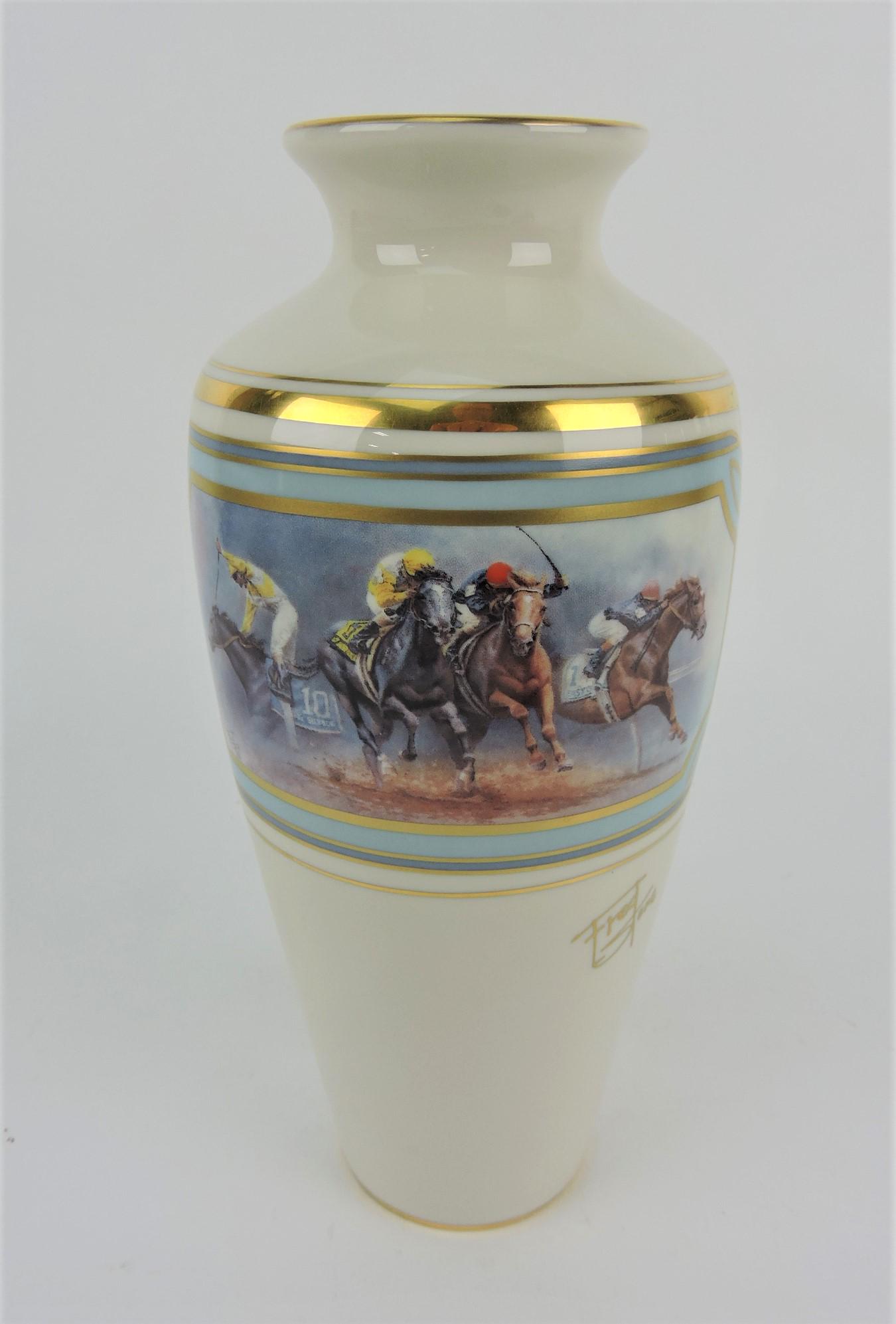Pickard Fred Stone Triple Crown vase, (1 of 1)