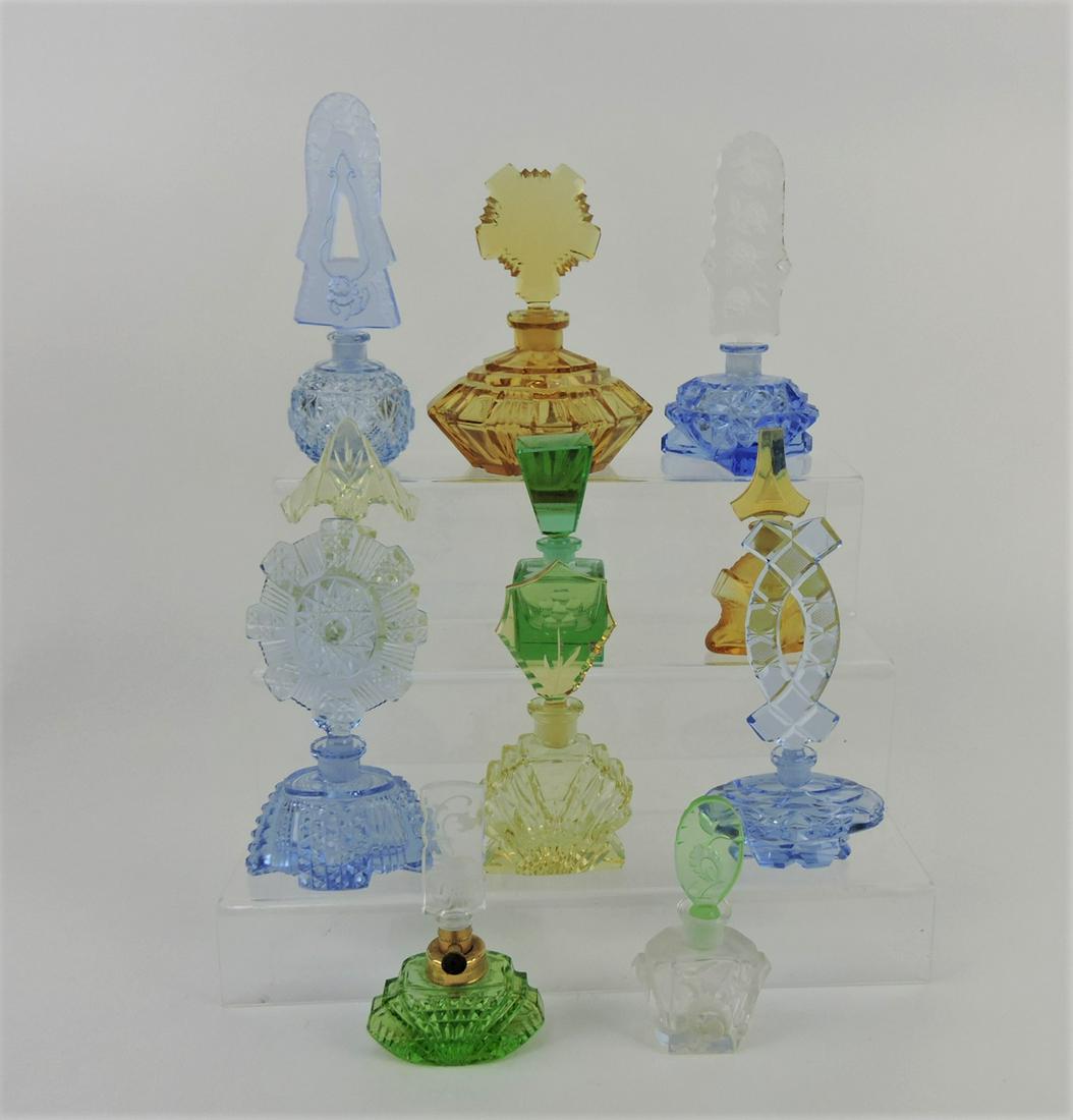 Perfume bottle lot of 11, some signed (1 of 1)