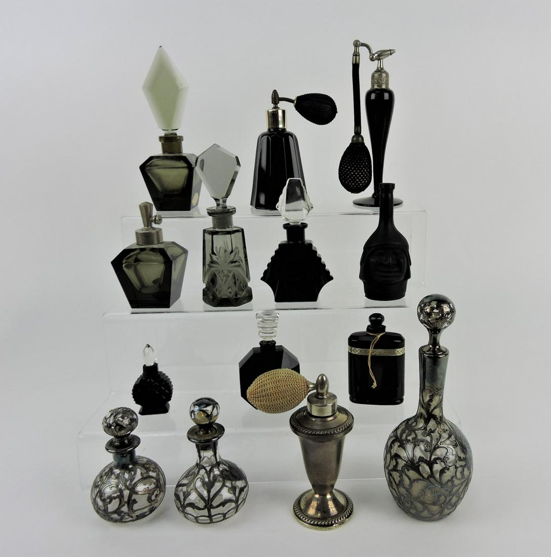 Perfume bottle lot of 14, some signed (1 of 1)